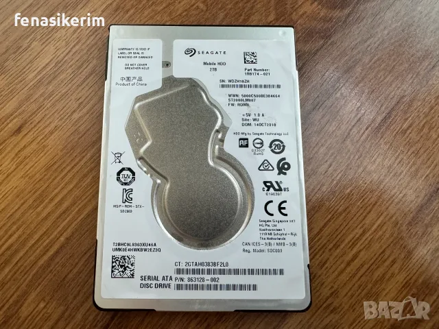 100% Здраве 2000GB 2TB HDD Slim 7mm Seagate Твърд диск за лаптоп 2.5' Sata 3 