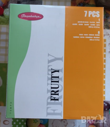 Комплект кана и чаши Pasabahce, снимка 3 - Чаши - 50767067