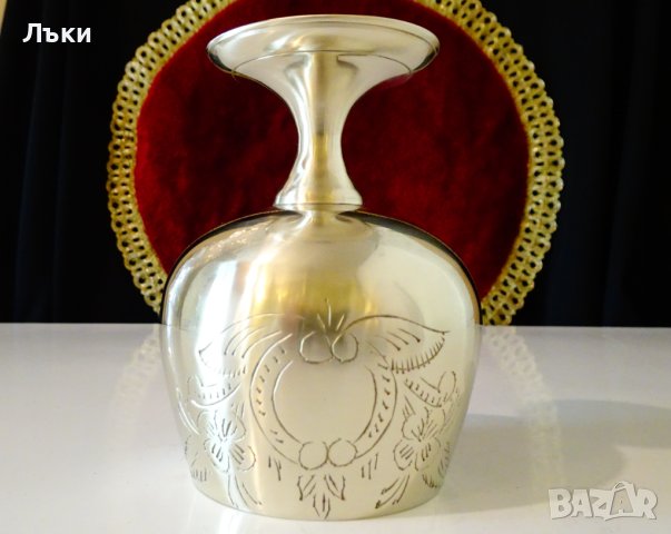 Чаша за вино,бокал от бронз,барок. , снимка 4 - Антикварни и старинни предмети - 42752540