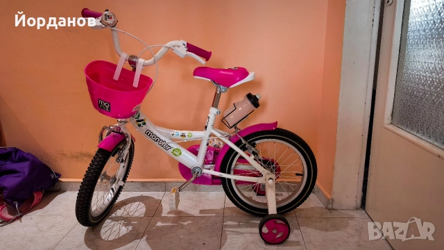 Колело Велосипед детско Monster 16" Като ново !, снимка 2 - Велосипеди - 52591768