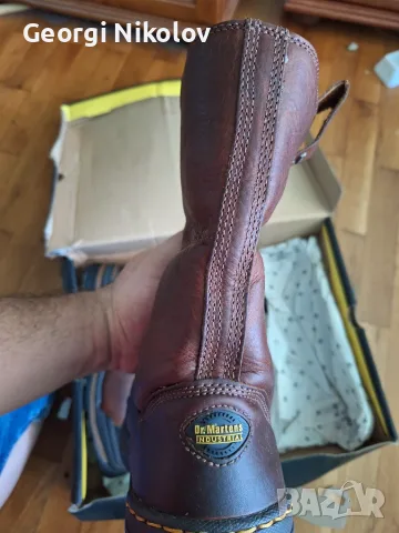 Dr. Marten's Kestrel, Men's Boots Кожени, работни, метално бомбе като нови размер: EU 46; UK11, снимка 6 - Мъжки ботуши - 56058924