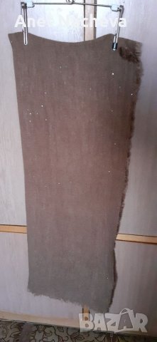 Шал плетен дамски ,кафяв, снимка 2 - Шалове - 39078063