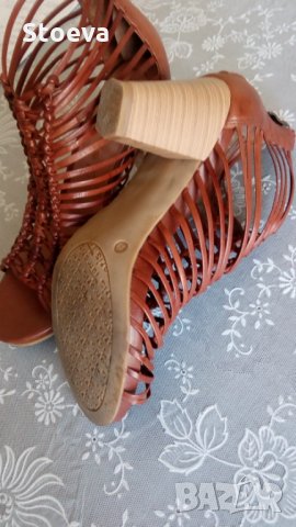 Дамски елегантни сандали №39- естествена кожа, снимка 4 - Сандали - 29438666