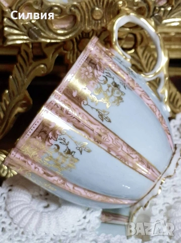 *Aynsley* Антикварен сет 🌿Чаша с чинийка , снимка 7 - Антикварни и старинни предмети - 53288361