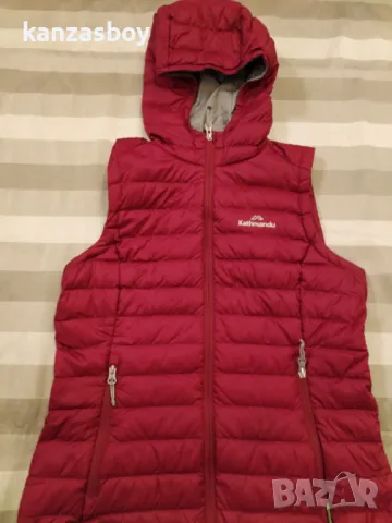 Kathmandu Womens Heli Lightweight Down Hooded Vest - страхотен дамски елек КАТО НОВ М, снимка 8 - Елеци - 48395557