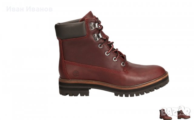 боти TIMBERLAND London Square Oxford Red  номер 39, снимка 4 - Дамски боти - 36808715