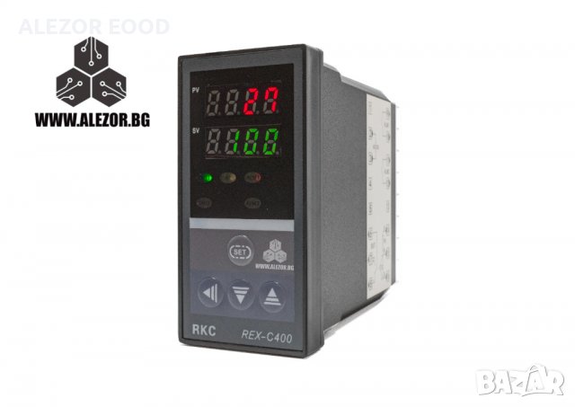Термоконтролер REX C400 220V AC, Изход SSR, -199 До 1372° C , Терморегулатор 20200050, снимка 3 - Други машини и части - 30044022