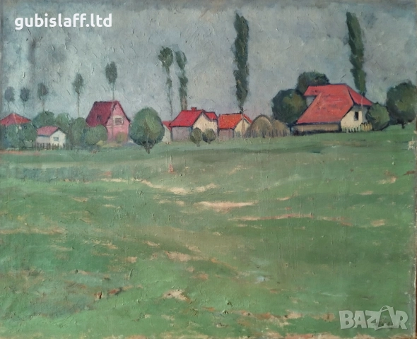 Картина, пейзаж, 1962 г., худ. Жечо Дунев (1926-1975)