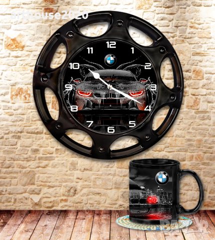 Стенни часовници-автомобилна джанта+чаша, снимка 2 - Стенни часовници - 42918968