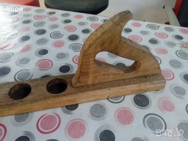 Стар немски дървен свещник, снимка 2 - Други ценни предмети - 37290562