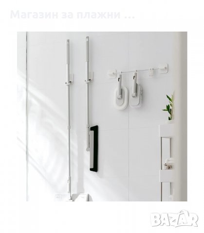 СГЪВАЕМА ЗАКАЧАЛКА ЗА СТЕНА ЗА ДРЪЖКА НА МОП, МЕТЛА, СТИРКА - код 2599, снимка 5 - Мопове, кофи, четки и метли - 34189964