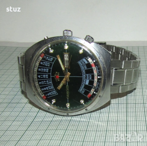 Часовник Orient с вечен календар, снимка 7 - Антикварни и старинни предмети - 54095629