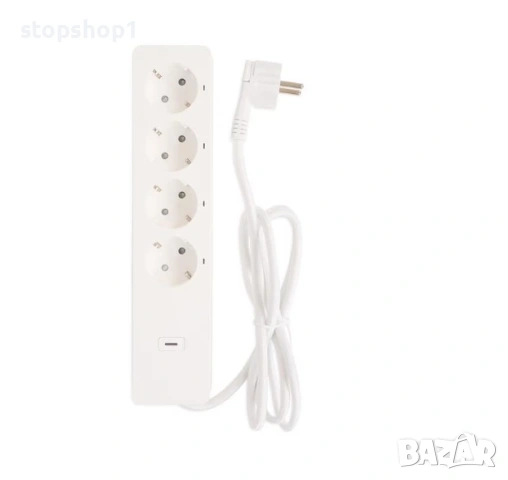 Смарт удължител LSC Smart Connect, 4 гнезда, бял, 1,5 м, съвместим с Alexa и Google Assistant, снимка 3 - Разклонители и удължители - 53234267