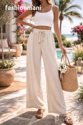 ДАМСКИ ПАНТАЛОНИ - 4 цвята - код 1281, снимка 3 - Панталони - 53667928