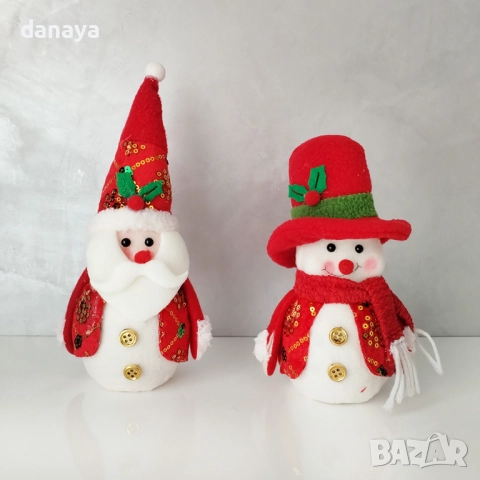 6200 Светеща коледна фигурка Дядо Коледа и Снежен човек, снимка 4 - Декорация за дома - 52393060