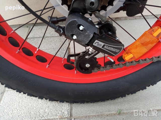 Продавам колела внос от Германия алуминиев велосипед фетбайк MONSTER RIDER 20 цола,дискови спирачки, снимка 3 - Велосипеди - 29446199