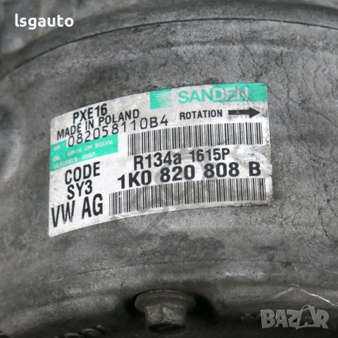 Компресор климатик Volkswagen Passat (B6) 2005-2010 ID:150079, снимка 3 - Части - 51769027