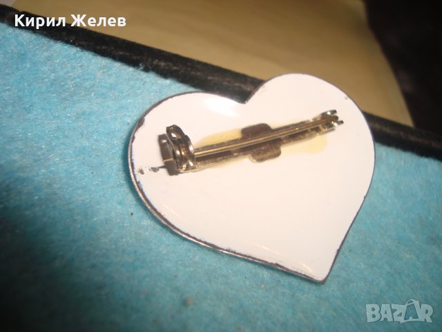 СТАРИННА ПОСРЕБРЕНА БРОШКА - СЪРЧИЦЕ РЪЧНО РИСУВАНА ФЛОРАЛНА ОРНАМЕНТИКА БЕЛ ЕПОК РЕТРО БИЖУ 25070, снимка 10 - Антикварни и старинни предмети - 34883971