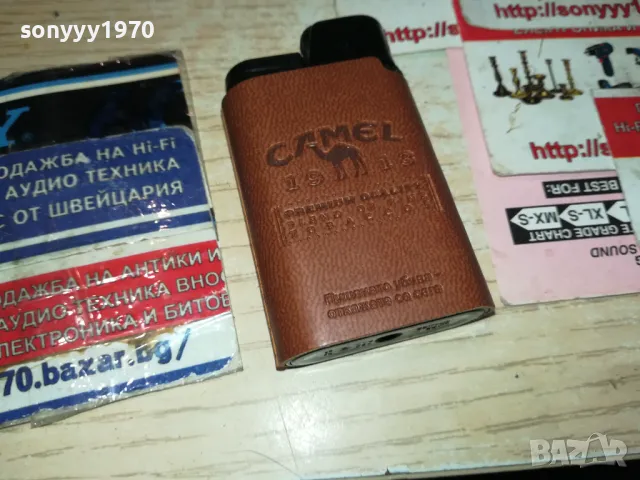 CAMEL-ЗАПАЛКА С КАФЯВА КОЖА 0112241215, снимка 9 - Колекции - 48174343