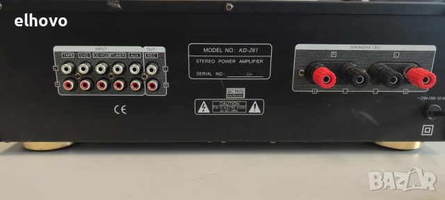 Стерео усилвател Conrad KD-261, снимка 4 - Ресийвъри, усилватели, смесителни пултове - 52441611