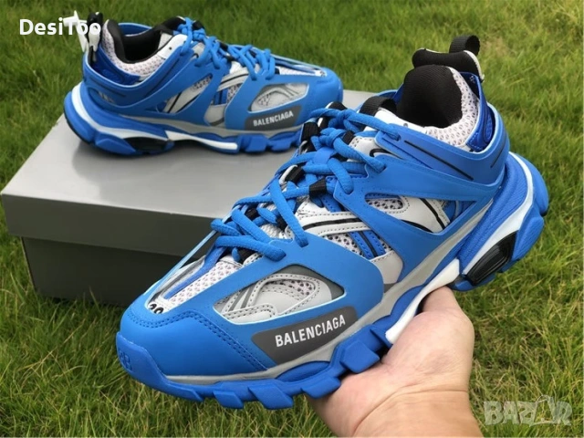 Balenciaga Track Sneaker "Blue/Grey" , снимка 5 - Маратонки - 54362757