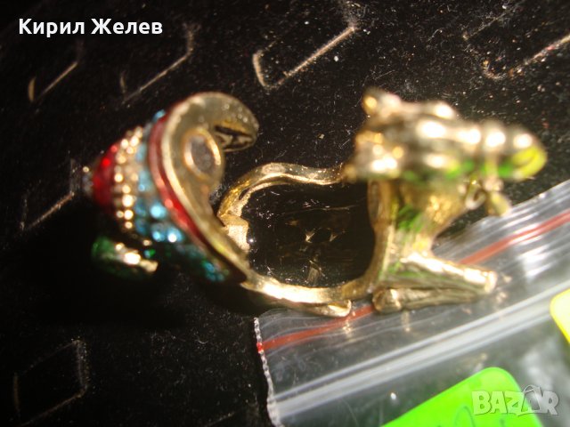 ПОЗЛАТЕНА БРОНЗОВА КАМИЛА - МИНИ КУТИЙКА БИЖУ ЕМАЙЛ КАМЪНИ КРИСТАЛИ БРОНЗОВА 5224, снимка 5 - Колекции - 32089057