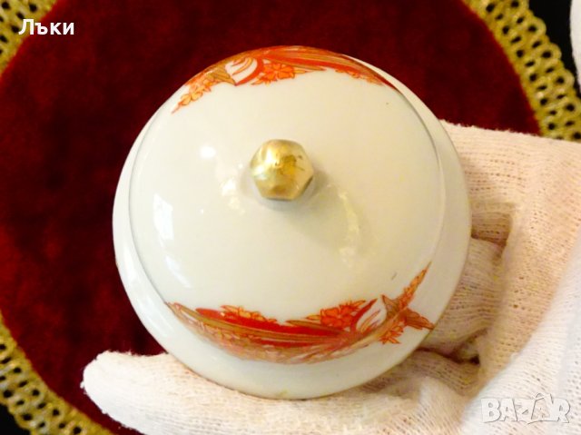 Старинна ваза,урна,буркан,китайски порцелан,злато. , снимка 3 - Вази - 42241294