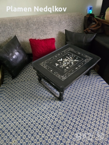 Масичка със украса от седеф., снимка 5 - Маси - 51710363