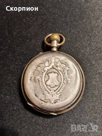 Швейцарски СРЕБЪРЕН джобен часовник 1901г. - Промоция, снимка 13 - Джобни - 49241222