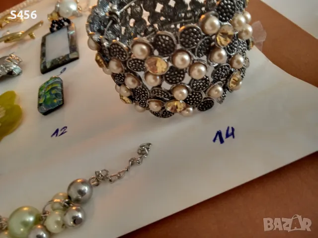 Бижута,Колие,Гривна.Перли.Седеф.Брошка, снимка 3 - Бижутерийни комплекти - 49659815