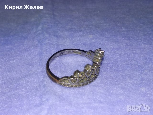 ИЗЯЩЕН ДИАМАНТЕН СРЕБЪРЕН ФЕШЪН АРТ ПРЪСТЕН СРЕБРО 925 с ИСКРЯЩИ ЮВЕЛИРНО ФАСЕТИРАНИ КАМЪНИ 40507, снимка 10 - Пръстени - 42614195