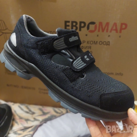 Работни обувки/ сандали Atlas ERGO-MED 1605 XP, ширина 13, S1P. с бомбе номер 44, снимка 3 - Други - 51827021