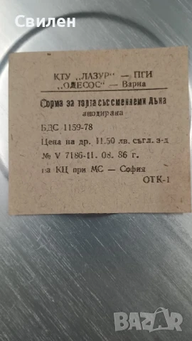 Нова форма за торта със сменяеми дъна.