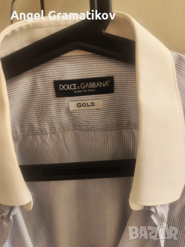 мъжка риза Dolce & Gabbana GOLD размер L, снимка 4 - Ризи - 53055469