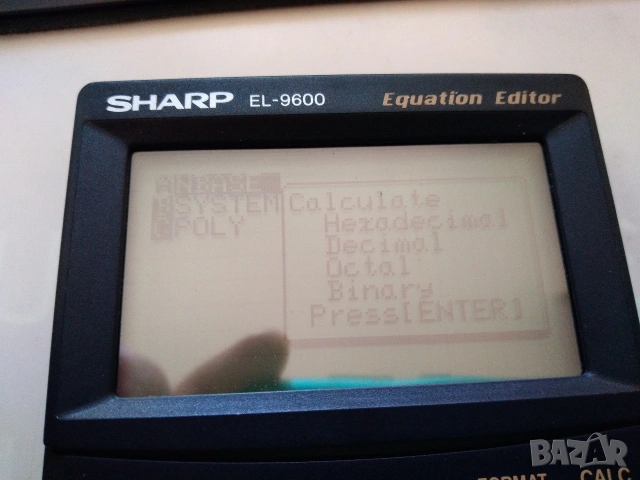 Sharp EL-9600 Графичен калкулатор Редактор на уравнения Калкулатор, снимка 10 - Друга електроника - 53141248