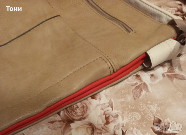 JUST GLAMOUR Нова Кожена Дамска Чанта , снимка 3 - Чанти - 52366712