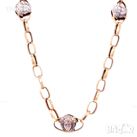 Златен синджир 15,26гр. 55,0см. 14кр. проба:585 модел:33782-5, снимка 2 - Колиета, медальони, синджири - 51759550