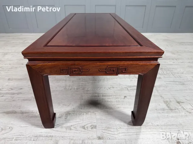 Винтидж, холна маса масив В006, снимка 5 - Маси - 56021501