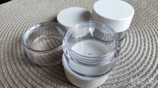 50 бр. бурканчета/кутийки за козметика/крем 30 мл. Качествена SAN пластмаса. , снимка 2 - Декоративна козметика - 47544667