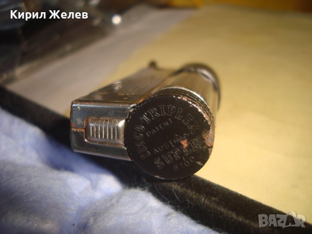 IMCO TRIPLEX SUPER 6700 AUSTRIA PATENT - Стара БЕНЗИНОВА РЯДКА РЕТРО ЗАПАЛКА ИМКО с ИНДИАНЕЦ 22091, снимка 9 - Колекции - 37110770