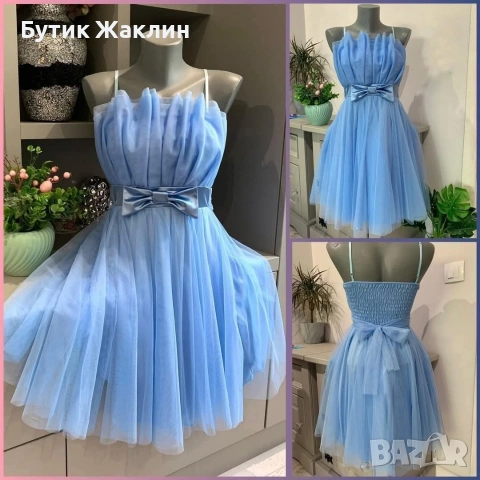 Къса елегантна рокличка с панделка , снимка 4 - Рокли - 53990013