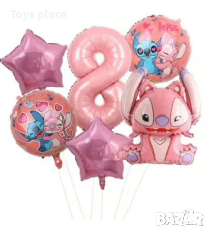 Фолиеви балони Лило и Стич Lilo and Stitch , снимка 2 - Декорация за дома - 50665617
