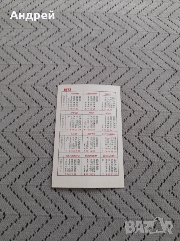 Календарче Блрс 1973 #3, снимка 2 - Колекции - 53205204