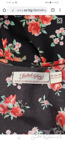 🆕 Черна туника с рози/ XXL🌹 , снимка 5 - Туники - 29058372