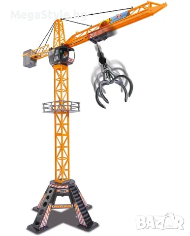 Голям детски строителен кран с дистанционно Dickie Toys Mega Crane (120 см), снимка 3 - Други - 56160719