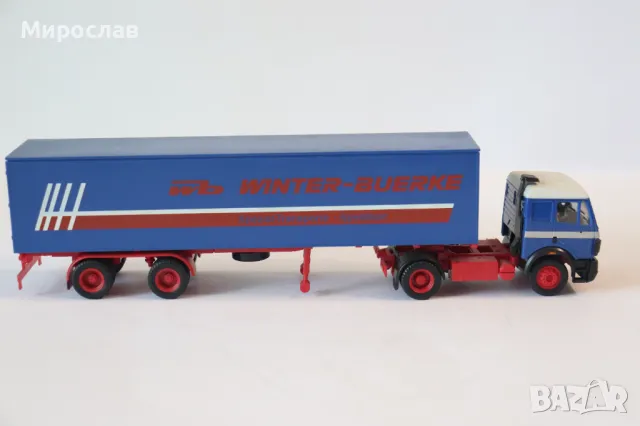 HERPA H0 1/87 MERCEDES BENZ КАМИОН МОДЕЛ ТИР, снимка 7 - Колекции - 50124545