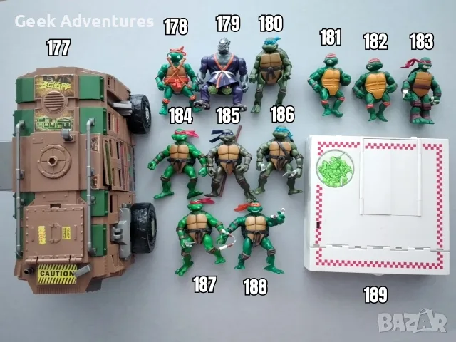 Екшън Фигурки Teenage Mutant Ninja Turtles TMNT Костенурките Нинджа, снимка 10 - Колекции - 47235429