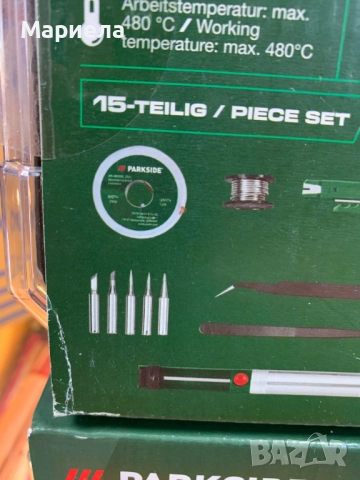 Комплект поялник Parkside PLK 60 B1, 30W, снимка 3 - Други инструменти - 52720212