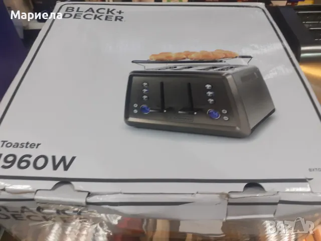 Тостер BLACK&DECKER BXTO1960E , 1960 W, 7 СТЕПЕНИ НА РАБОТА 1960 W, снимка 12 - Тостери - 48407436