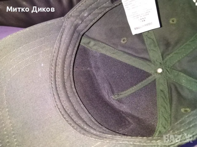 Шапка DSQUARED2 №3 бейзболна регулируема памук оригинална, снимка 10 - Шапки - 49226917
